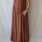 Pintuck Cami Dress | Latte