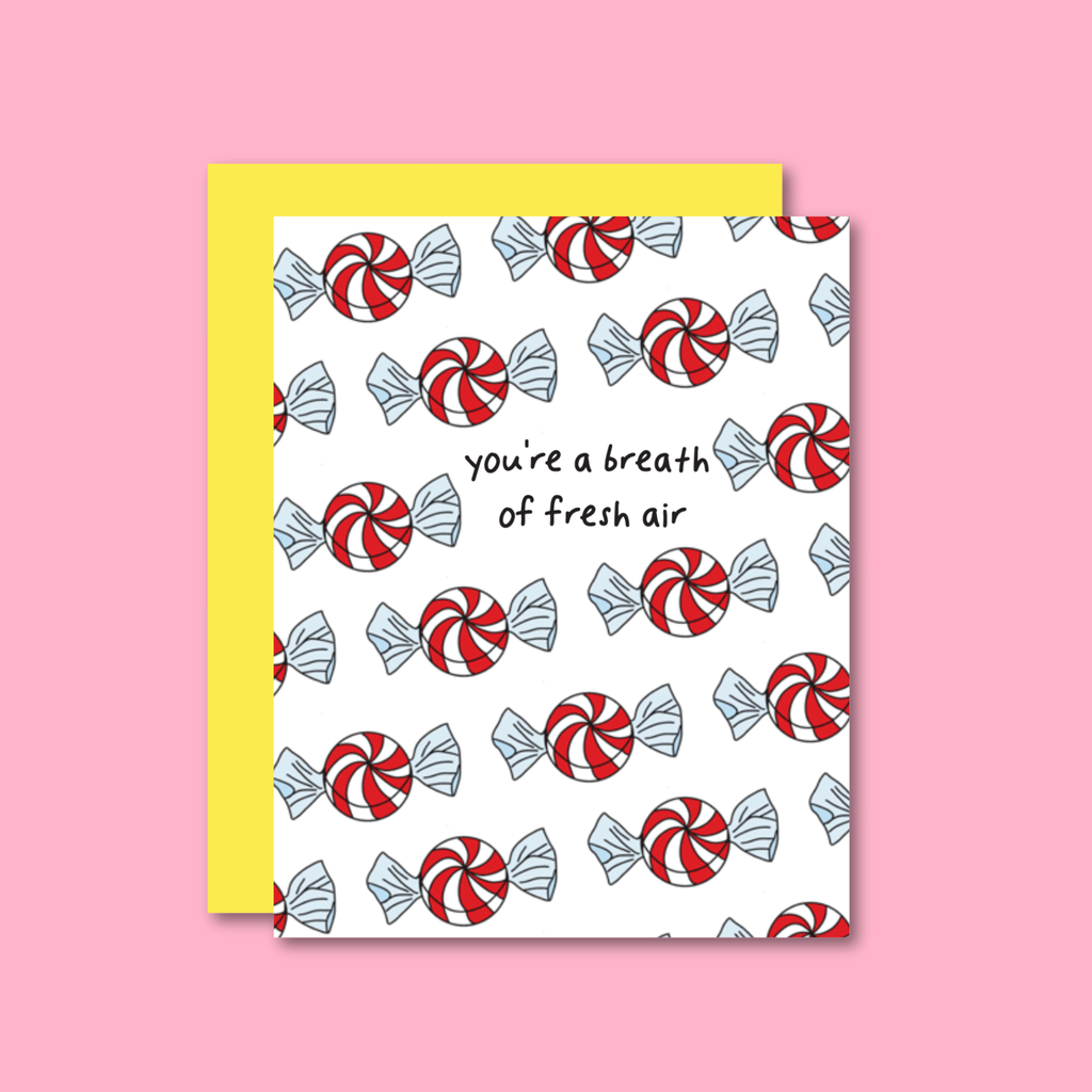 Minty Fresh Risograph Card