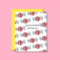 Minty Fresh Risograph Card