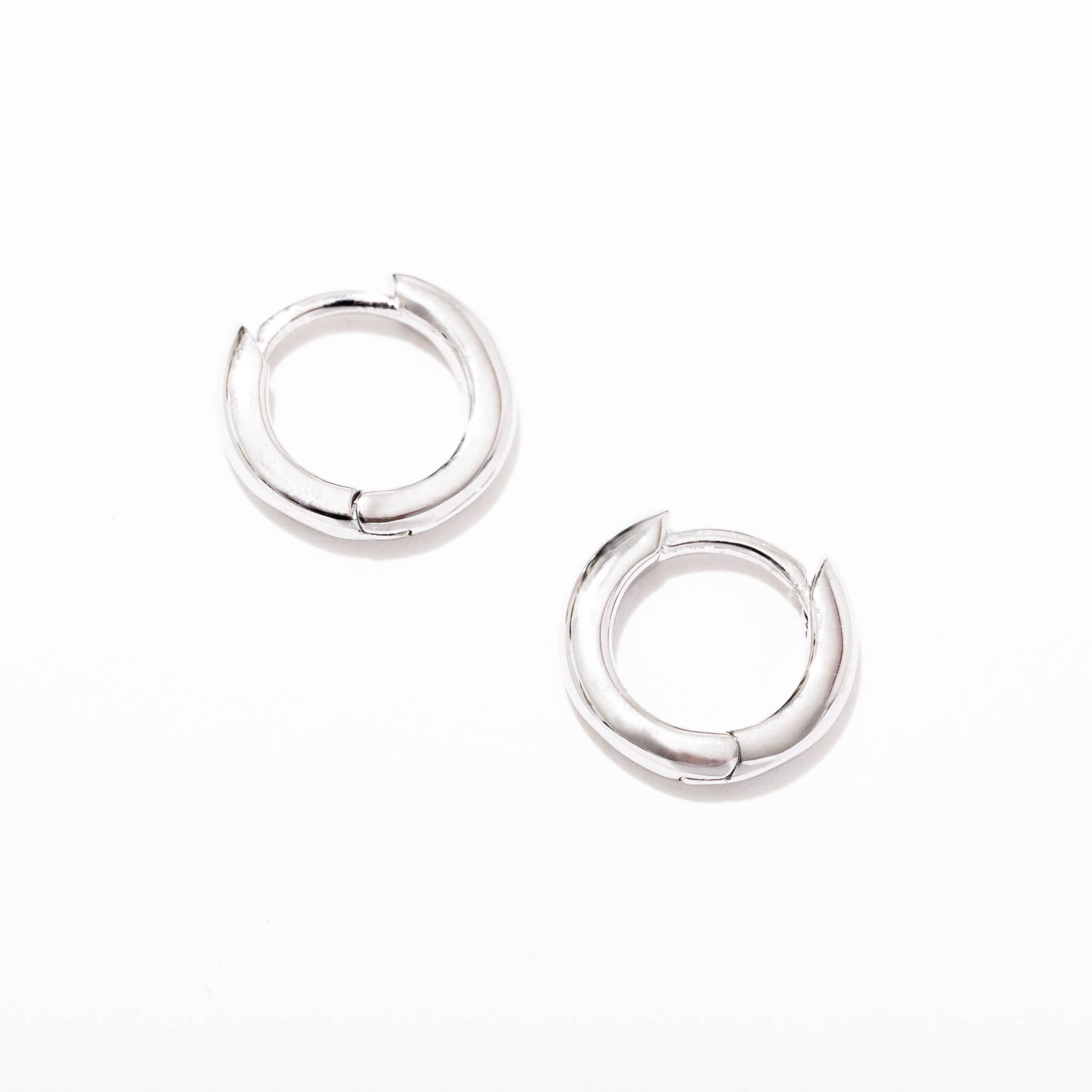 Margot Mini Huggie Hoop Earrings - Sterling