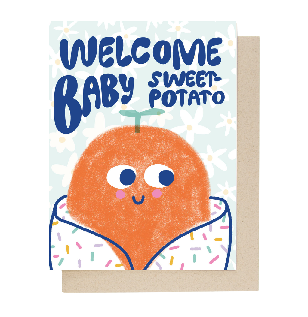 Sweet Potato Baby Card