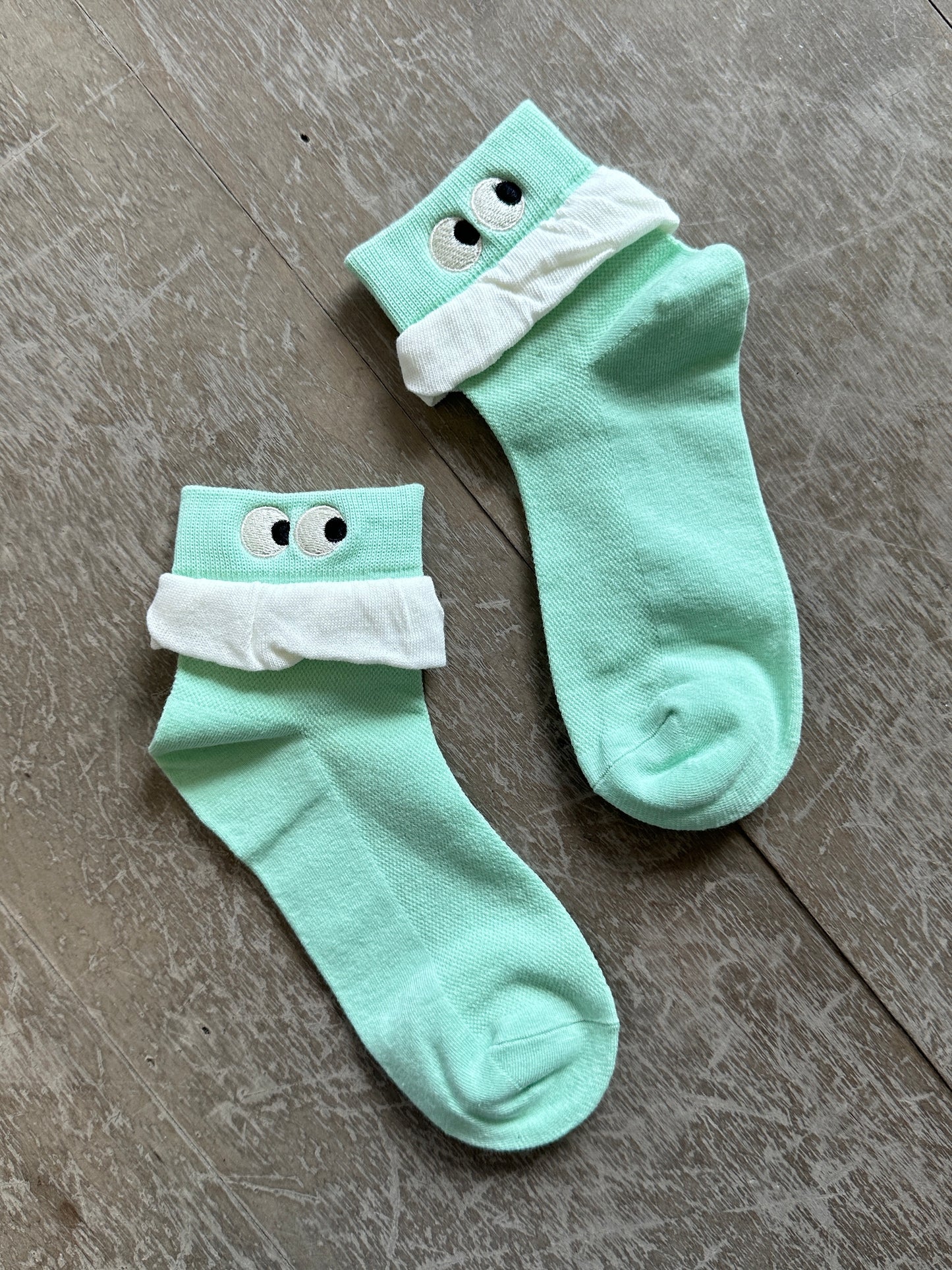 Embroidered Eye Socks