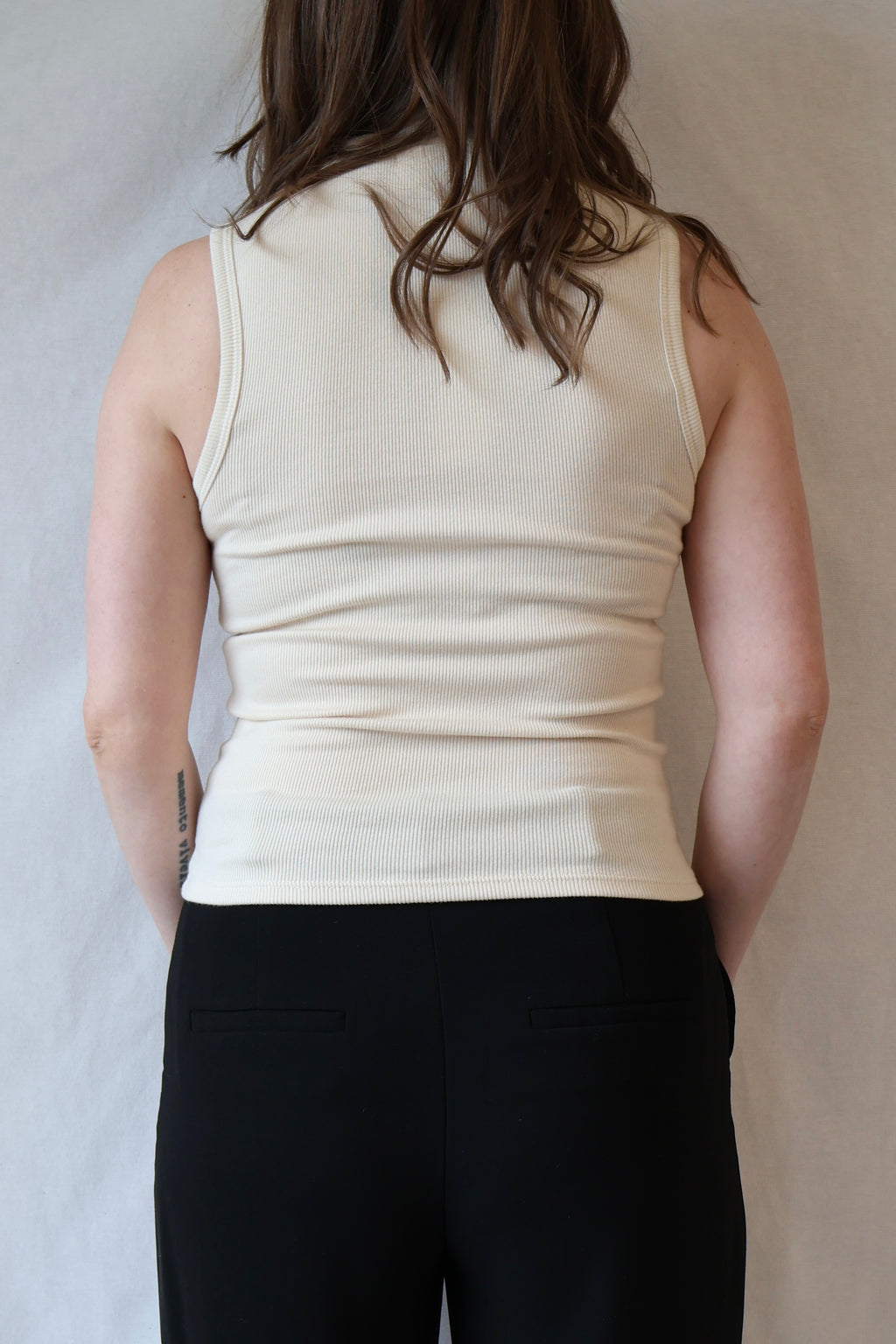 Mel Ribbed Mock Neck Tank | Sugar
