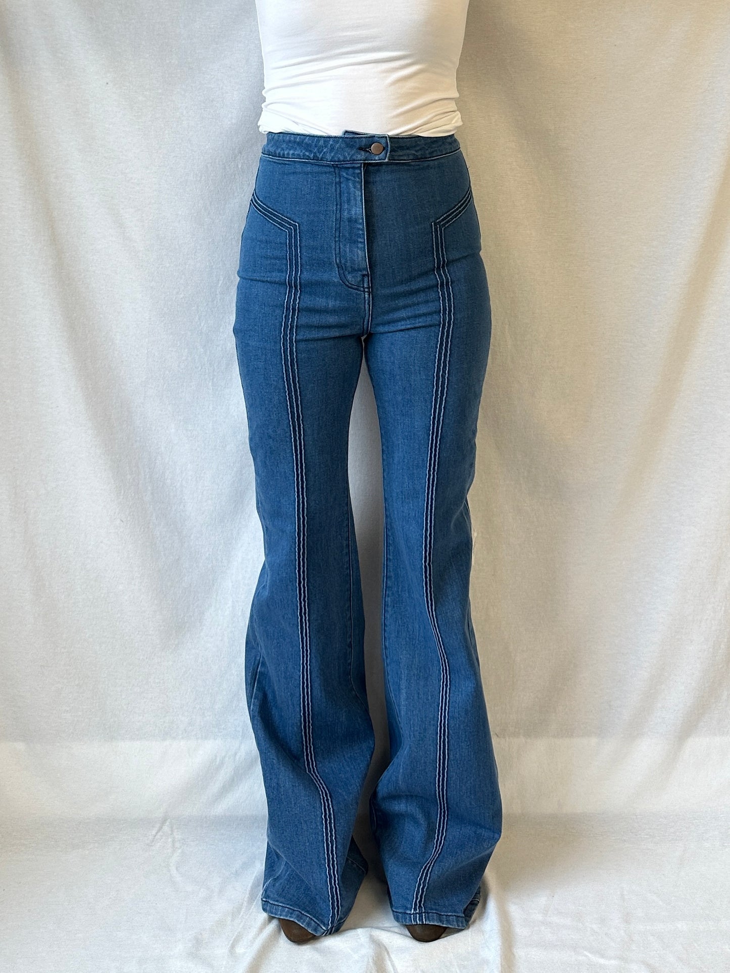 Annie Flare Jeans | 70's Blue