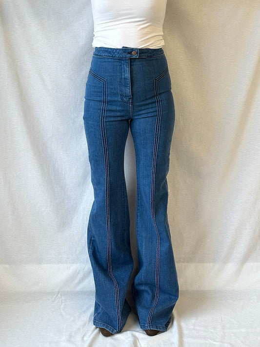 Annie Flare Jeans | 70's Blue