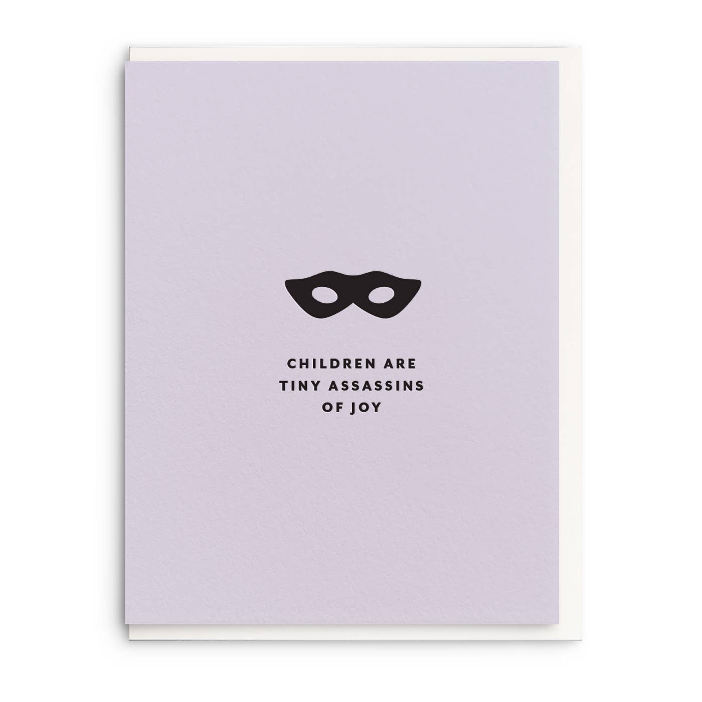 Tiny Assasins - Letterpress Baby Greeting Card