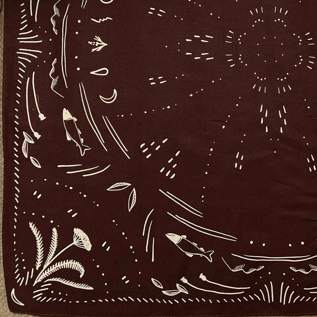 Organic Cotton Reading Cloth: Maroon