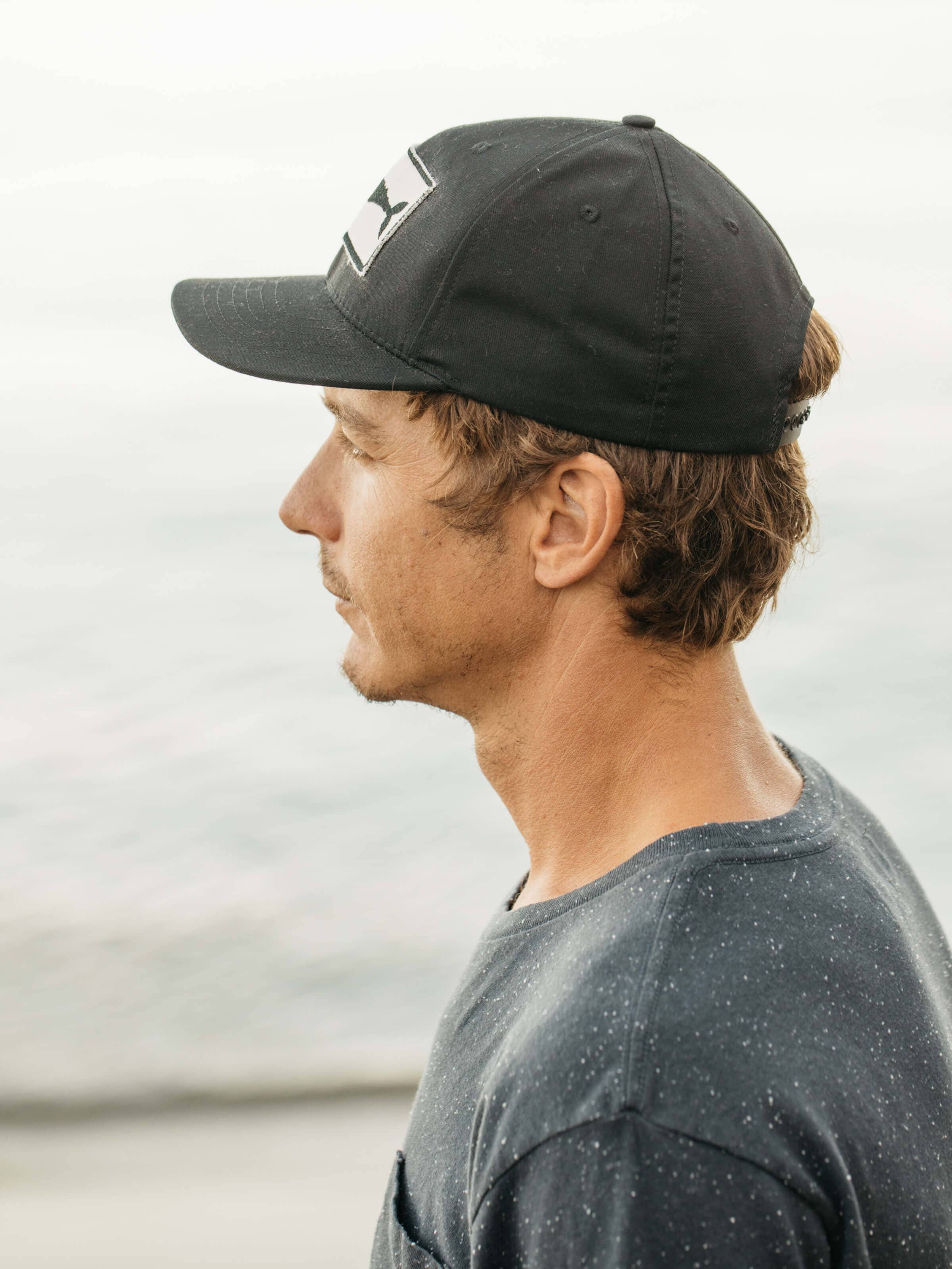 Whale Patch Hat: Black / OS