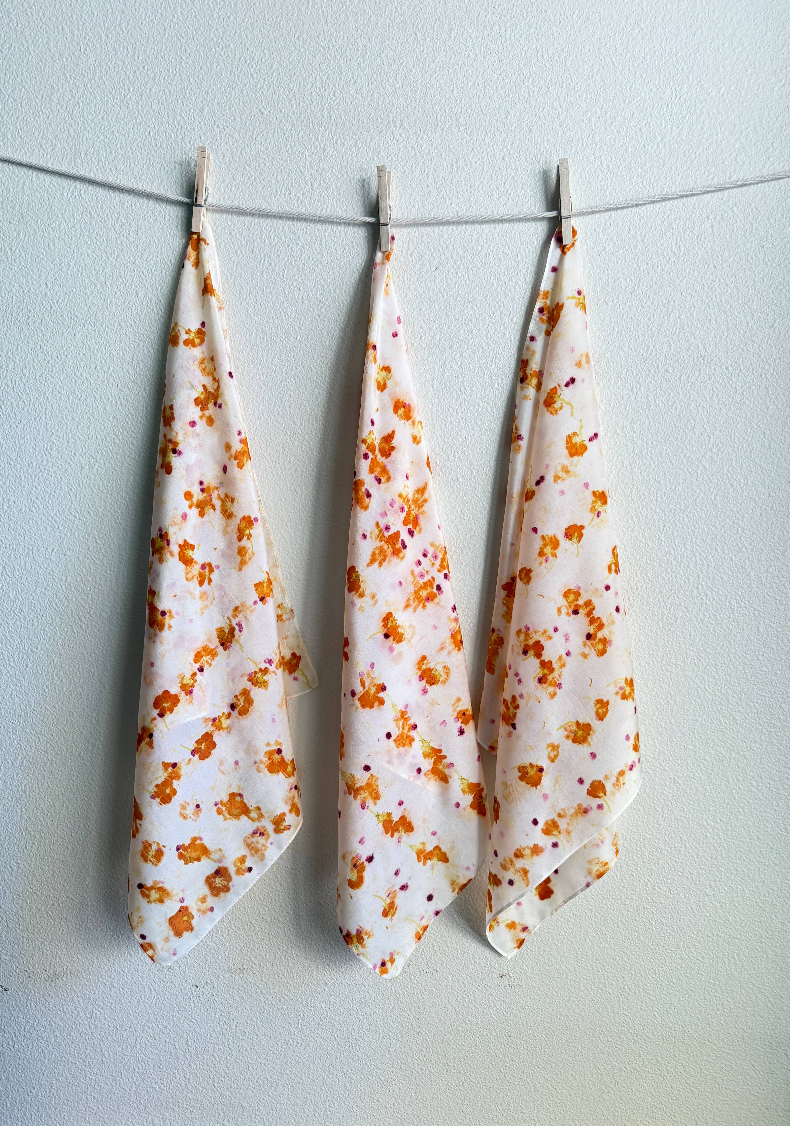 Naturally Dyed Silk Scarf - Cosmo Confetti