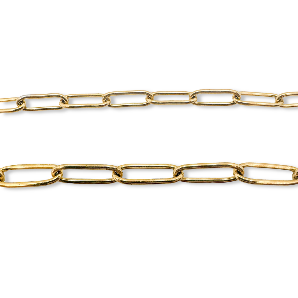 Paperclip Classic Gold Necklace Chain