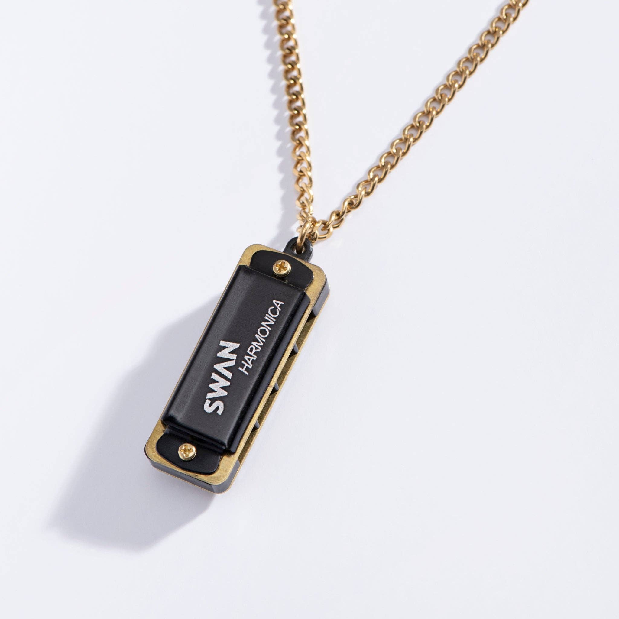 Harmonica Necklace | 18k gold plated