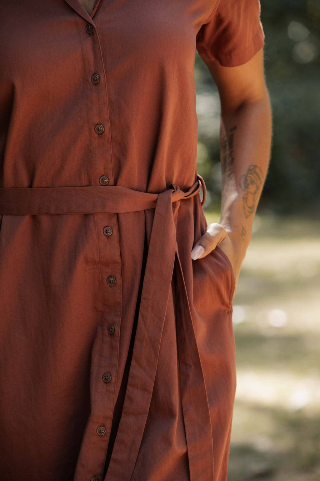 Sofia Shirt Dress / Copper: Copper
