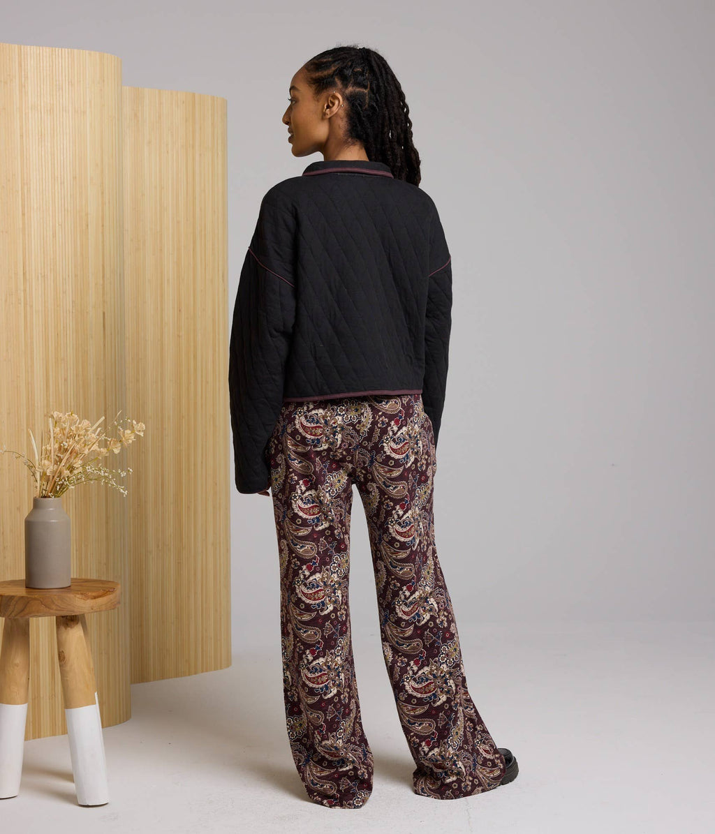Quilted Jacket | Elderberry