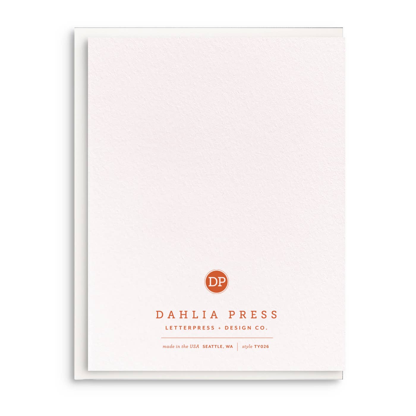 All That You Do, Letterpress Thank You Card