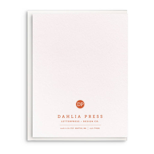 All That You Do, Letterpress Thank You Card