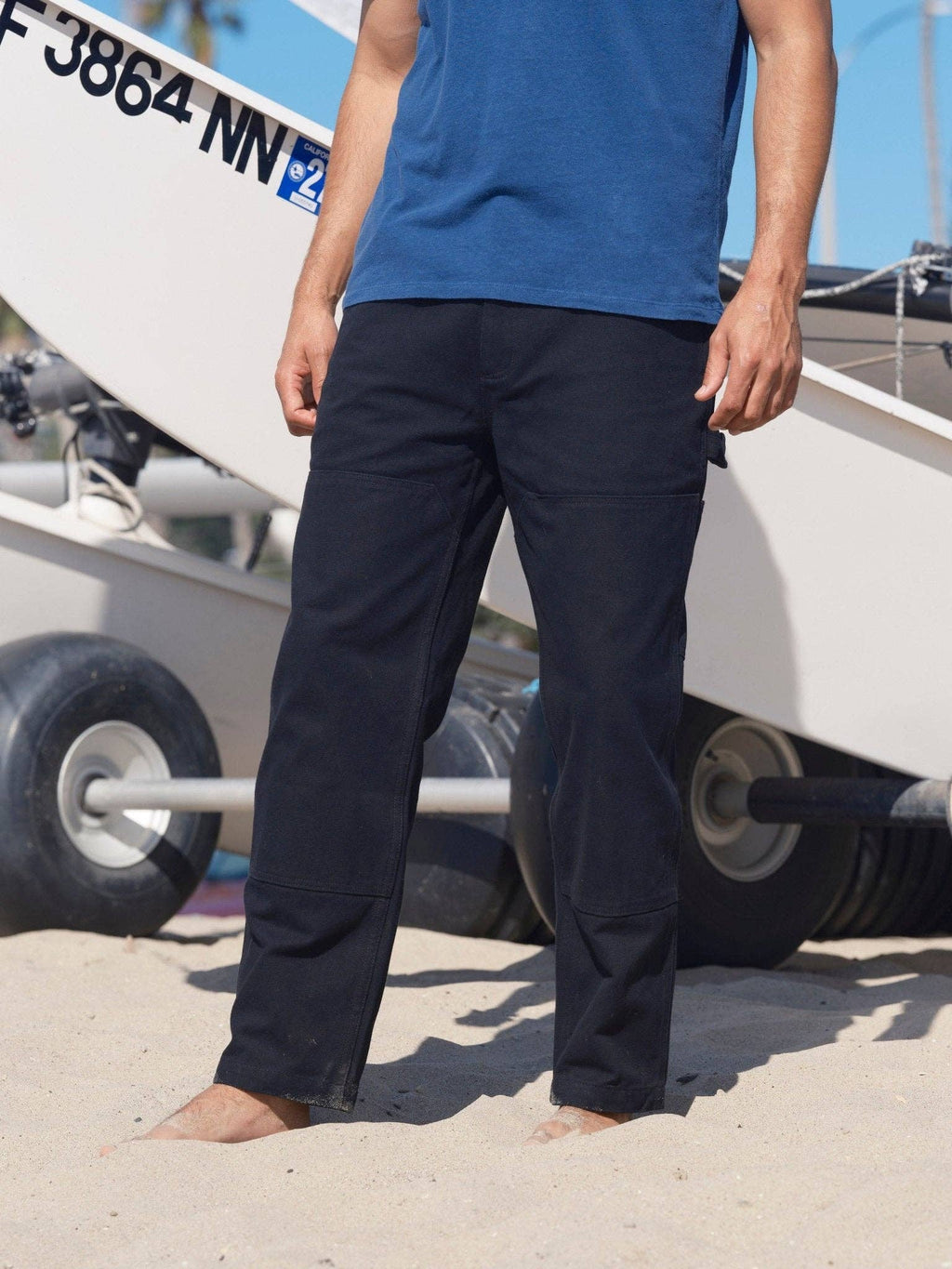 Canvas Work Pants: Black
