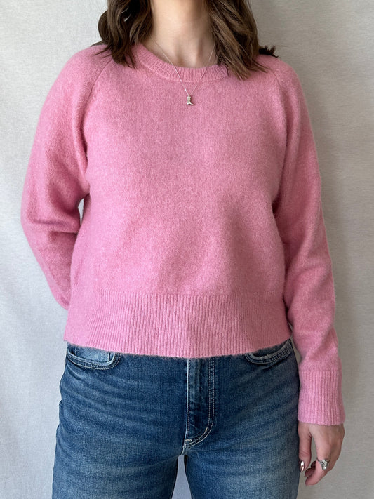 Nor O-Neck Short Sweater | Orchid Smoke