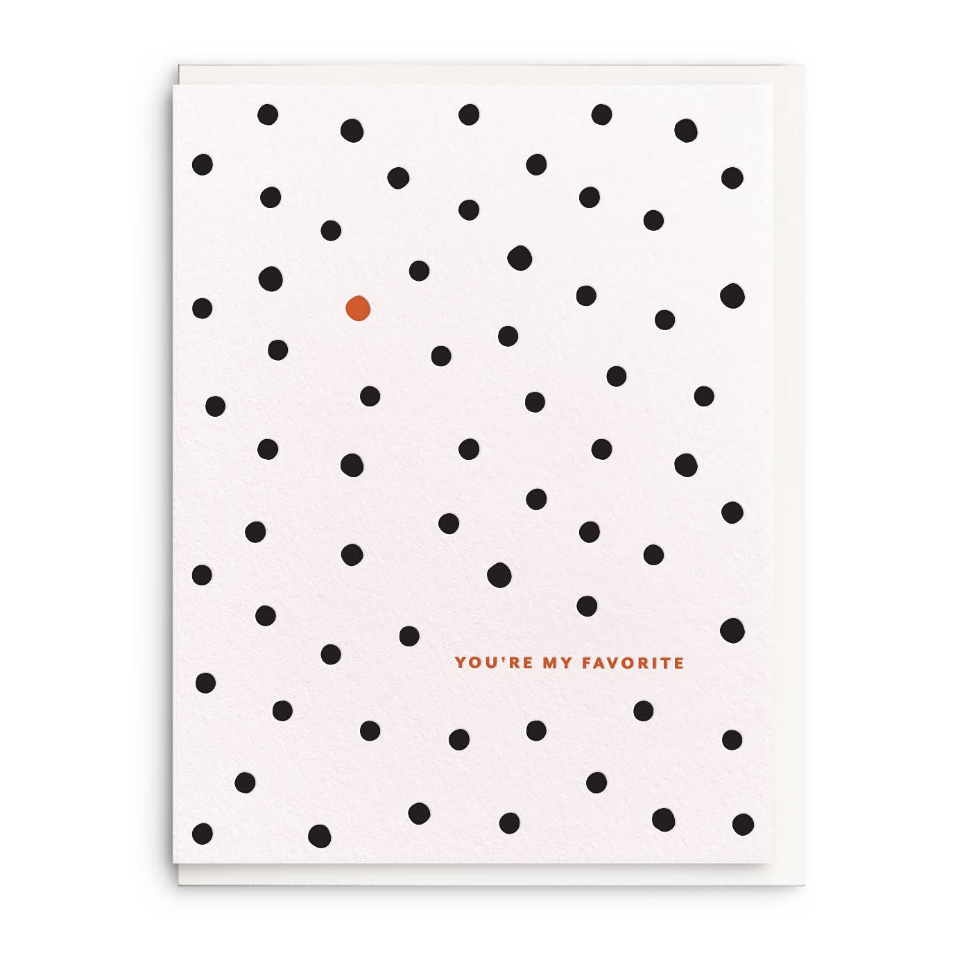 Favorite - Letterpress Friendship Card