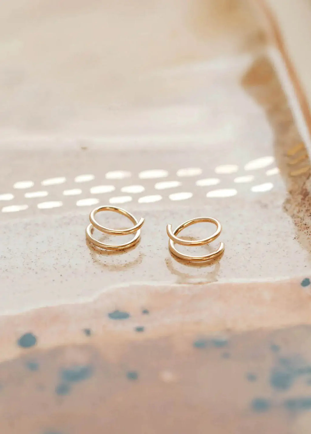 Tiny Twist Earrings | 14kt Gold Fill + Sterling Silver: Larger - 8MM / Classic