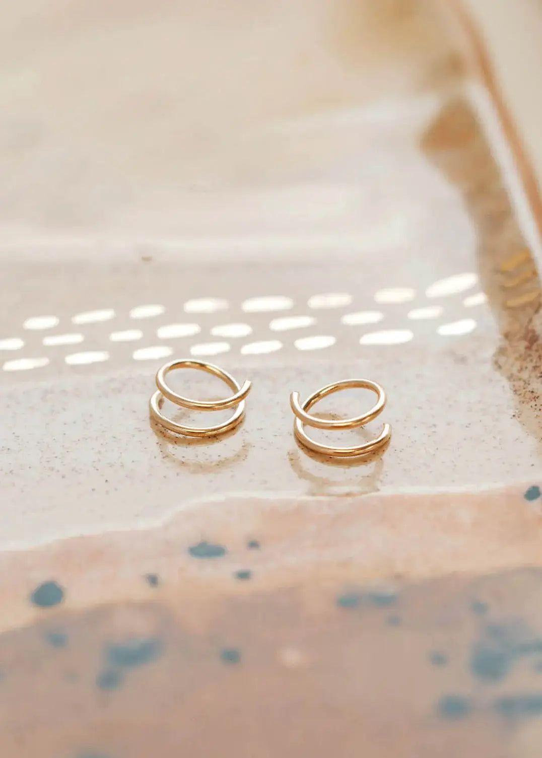 Tiny Twist Earrings | 14kt Gold Fill + Sterling Silver: Larger - 8MM / Classic