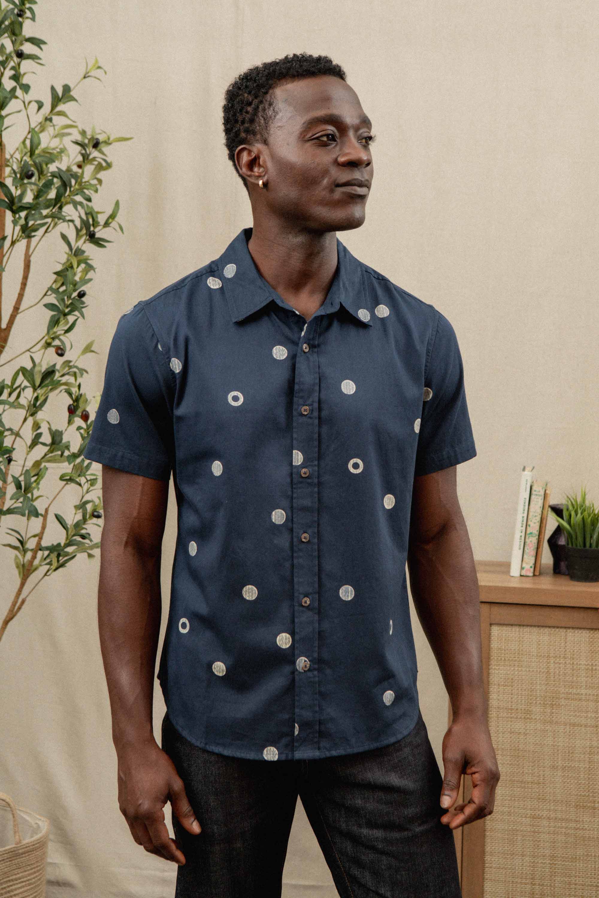 Emerson Slim Shirt / Lunar Polka: Lunar Polka