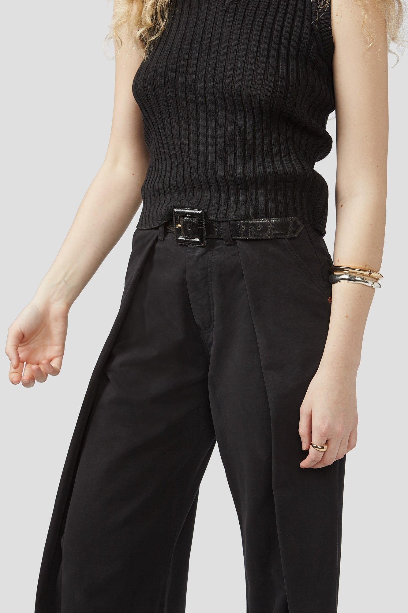 Fortune Wide Leg Trousers | Black