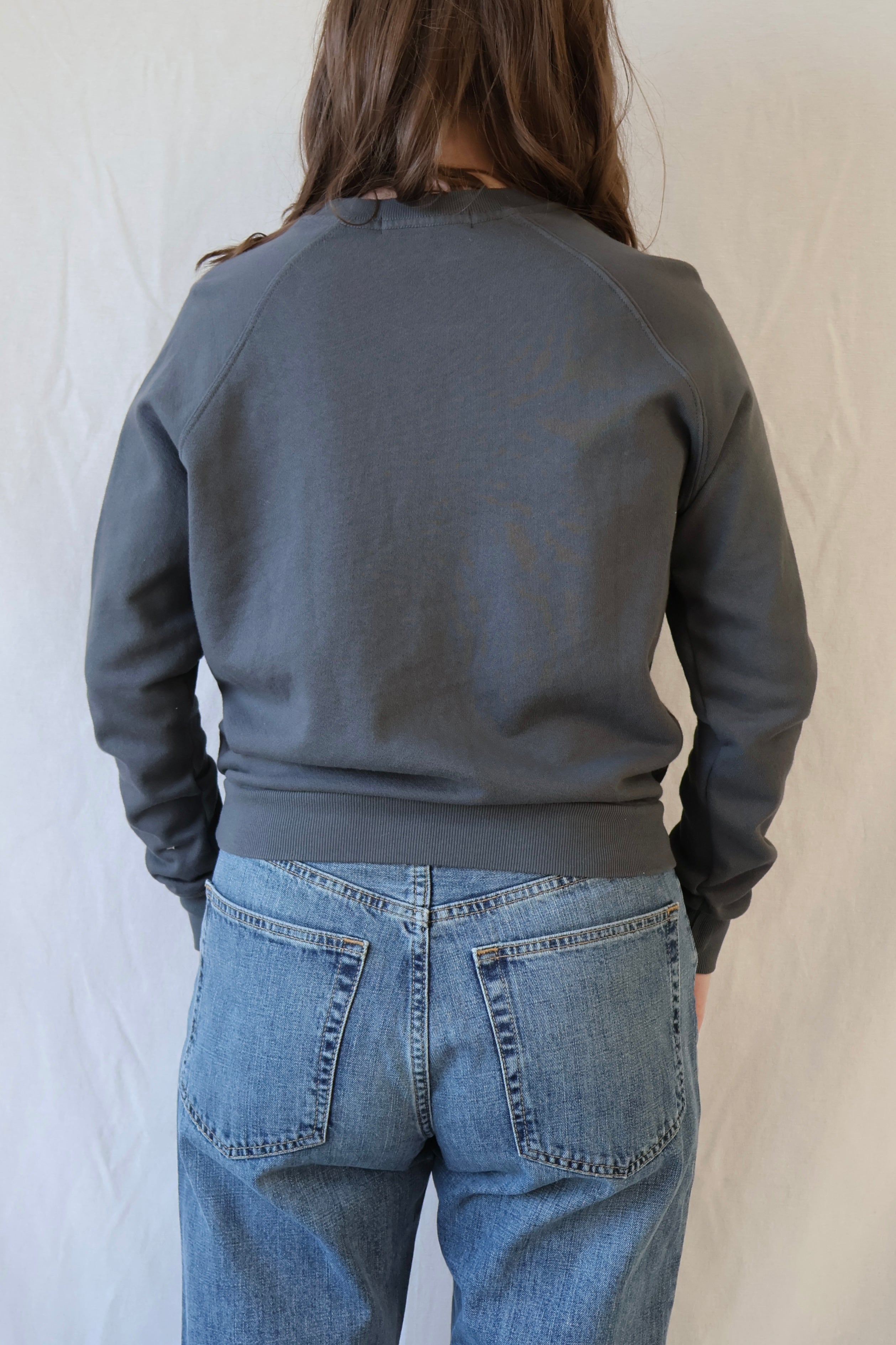 Alexi Raglan Crew | Charcoal