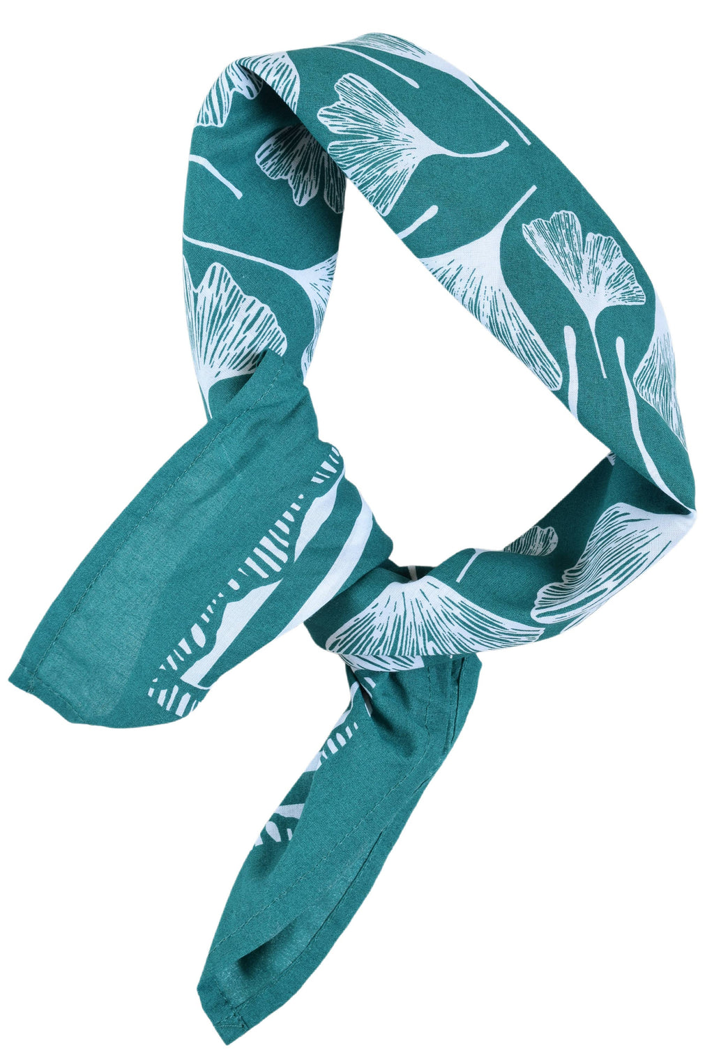 Ginkgo Leaf Bandana | Teal Green