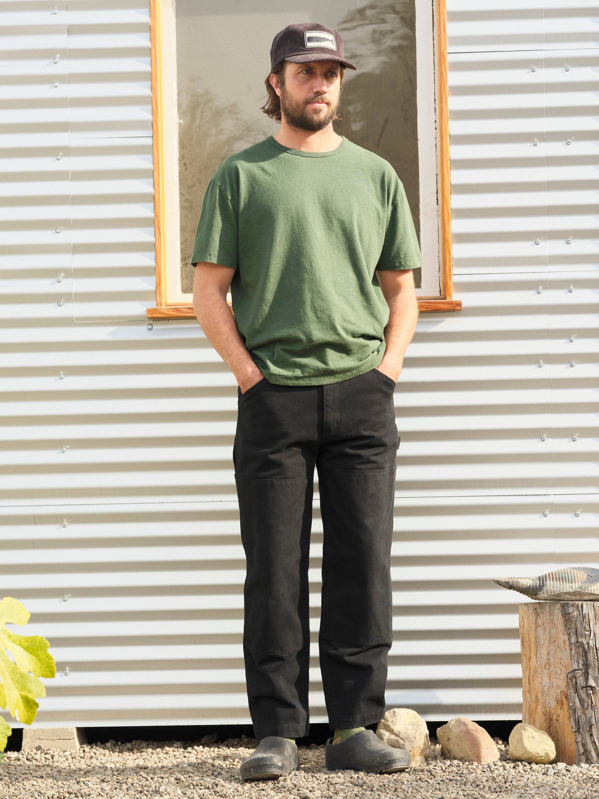 Canvas Work Pants: Black