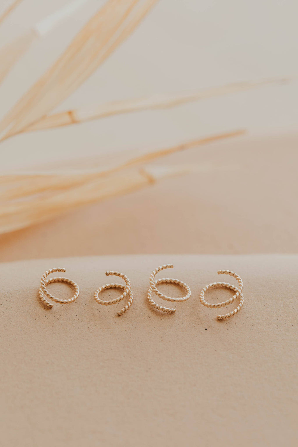 Tiny Twist Earrings | 14kt Gold Fill + Sterling Silver: Larger - 8MM / Classic