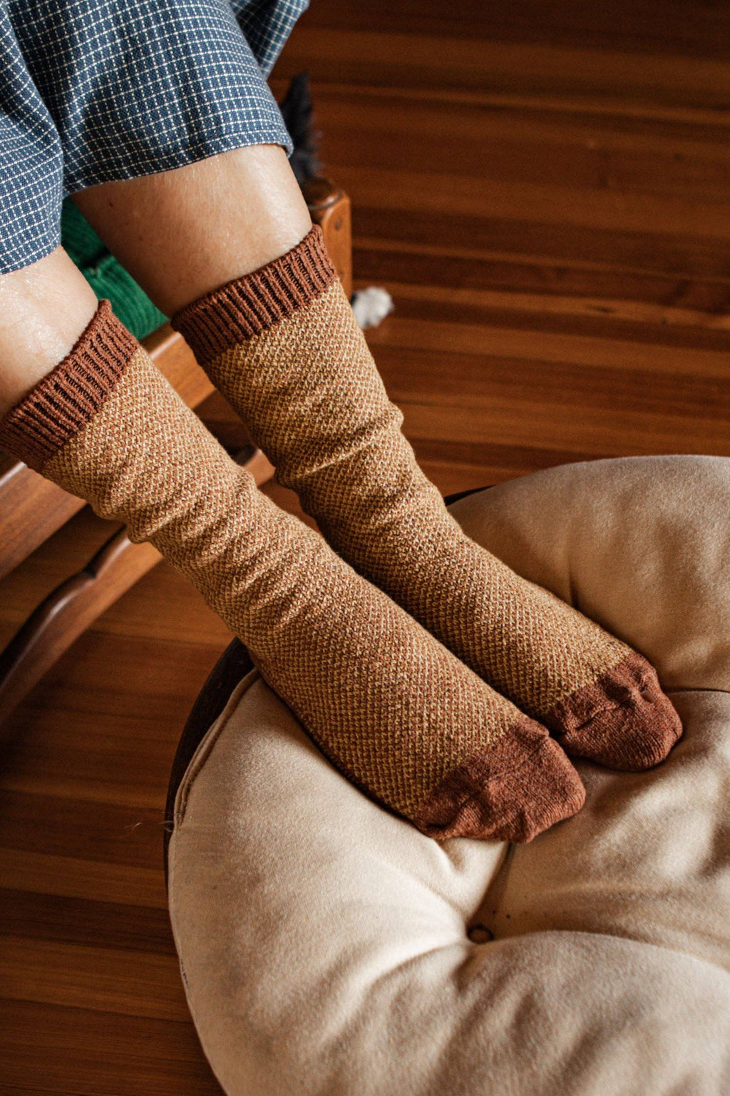 Helix Sock | Ochre