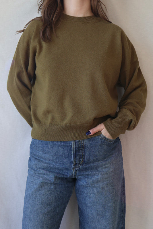 Ior Cashmere Blend Sweater | Olive