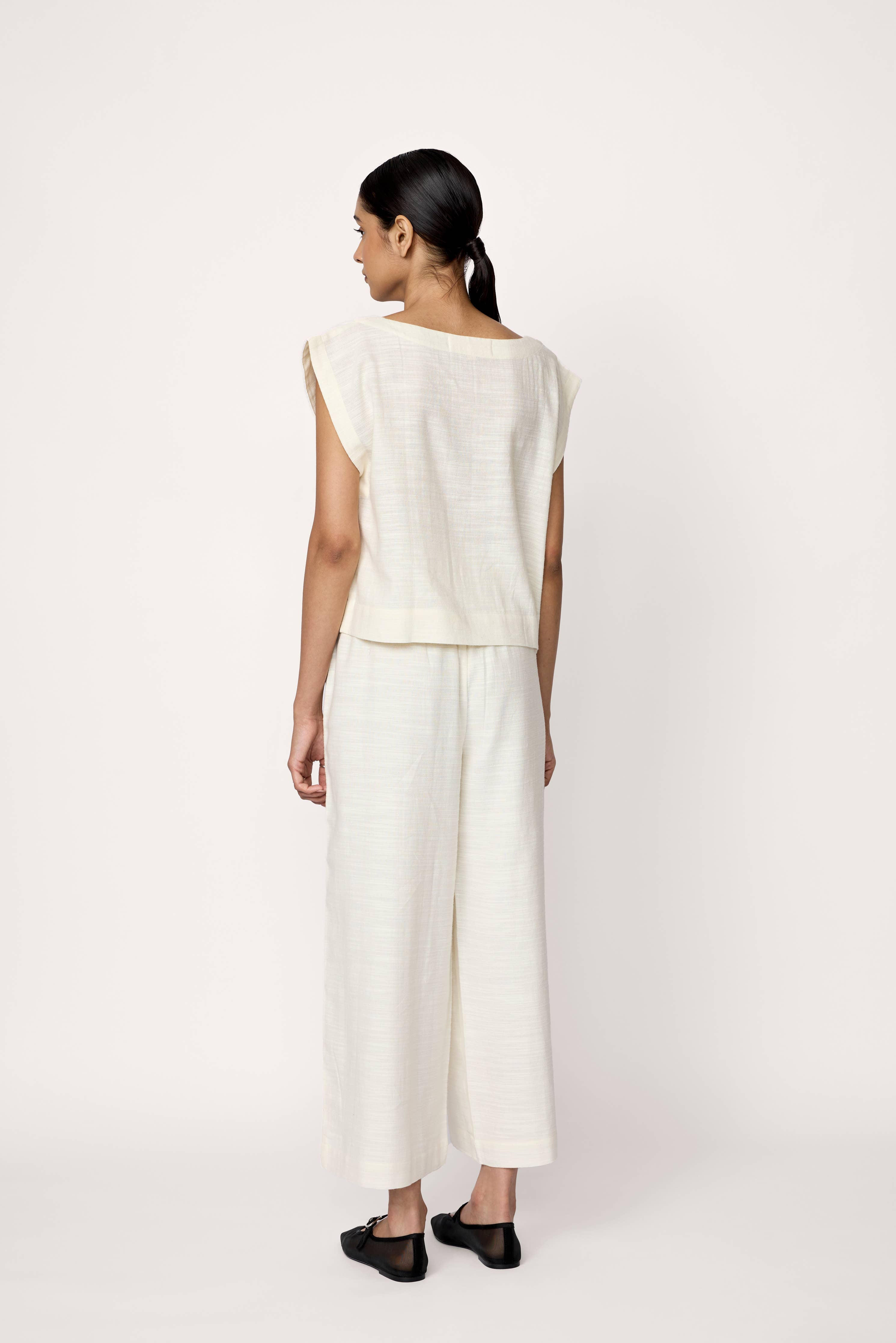 Everyday Top - Ivory Cotton: Off-White / 100% Organic Cotton