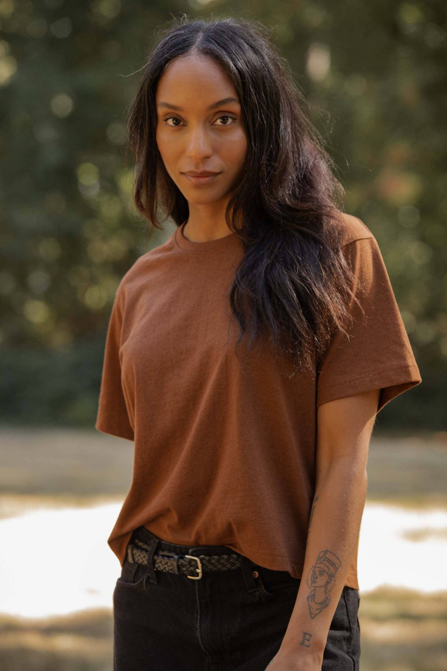 Recycled Boxy Tee / Bronze: Bronze