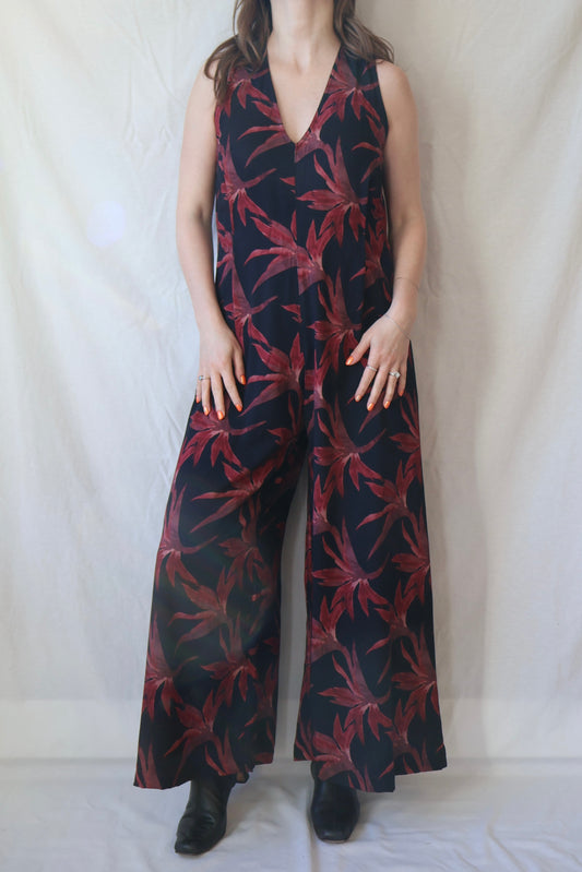 One and Done Jumpsuit | Palm Print