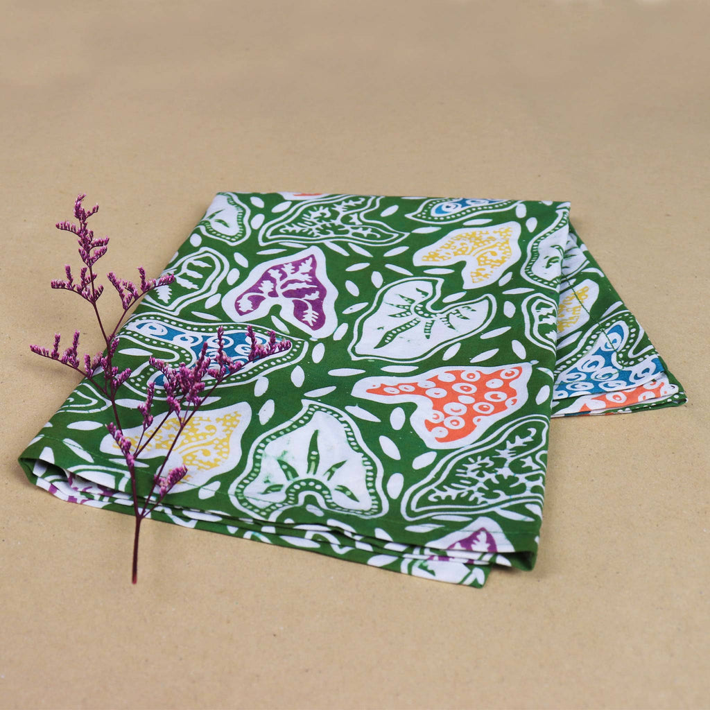 Batik Tea Towel | Taro Leaf