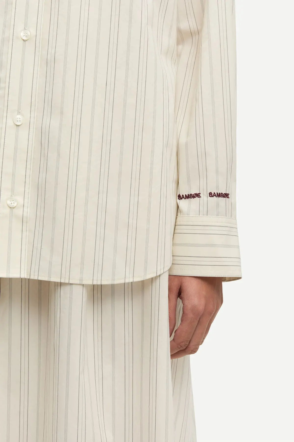 Salova Pocket Shirt | Bone Stripe