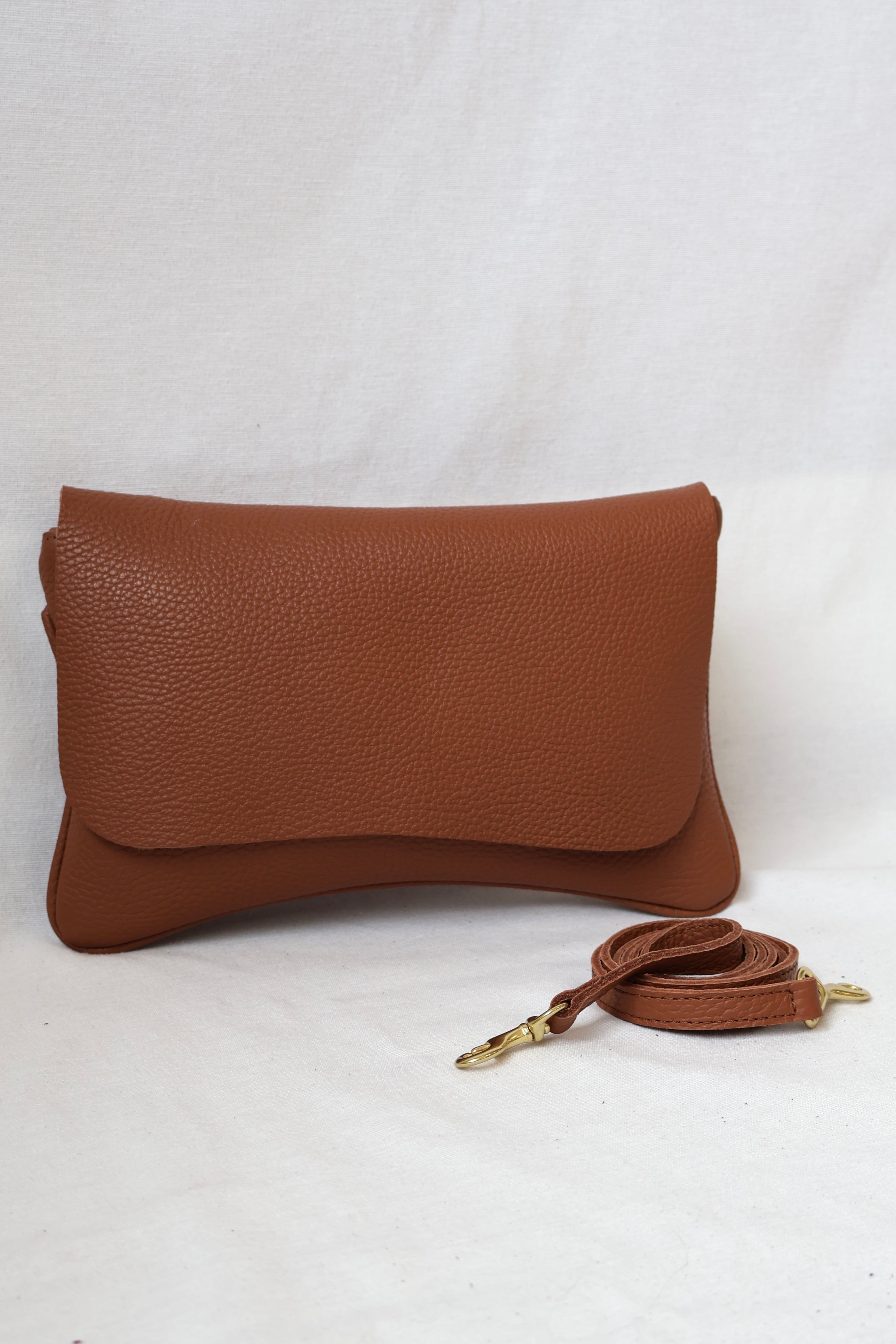 Cecilia Crossbody Clutch | Caramel