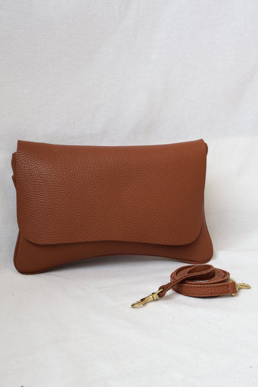 Cecilia Crossbody Clutch | Caramel