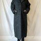 Wool Blend Maxi Coat | Dark Grey