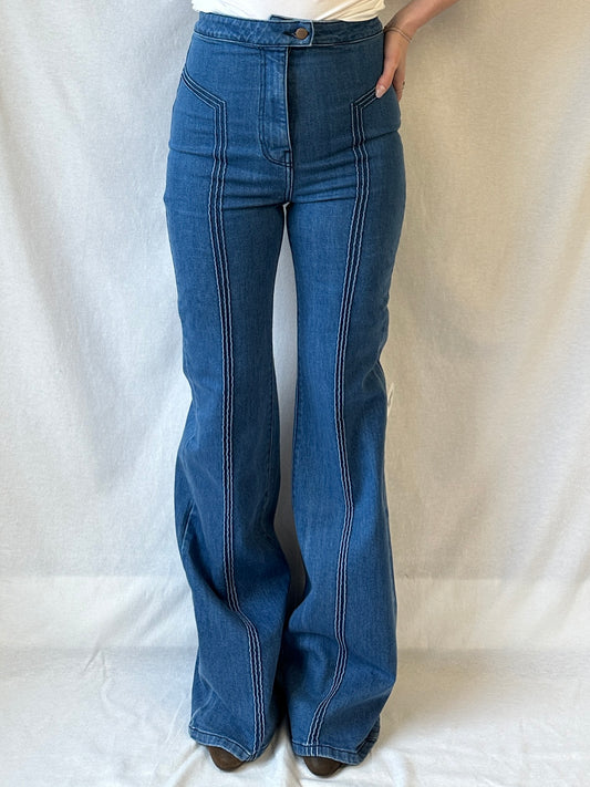 Annie Flare Jeans | 70's Blue