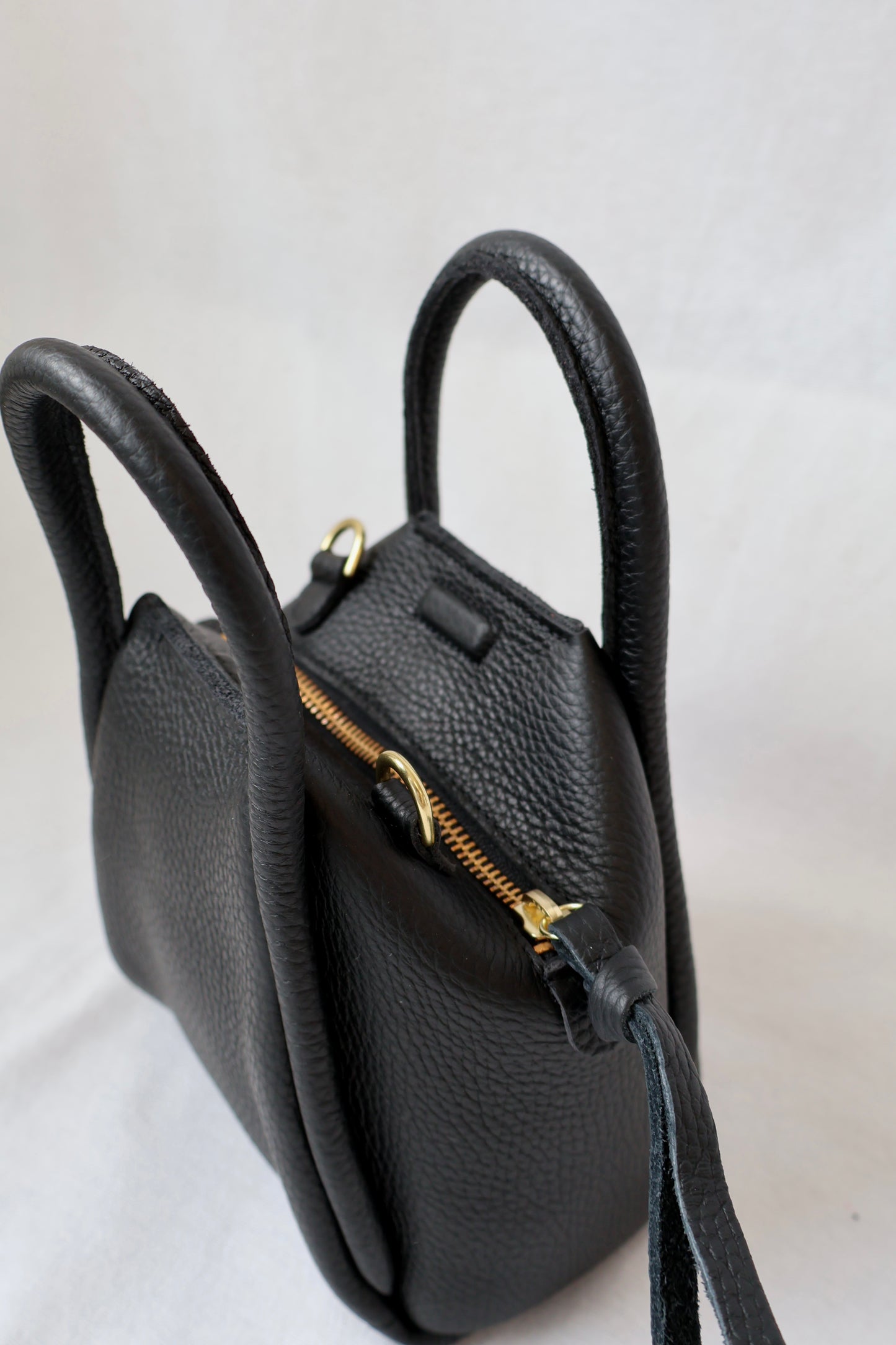 Mini Taya Top Handle Crossbody | Black