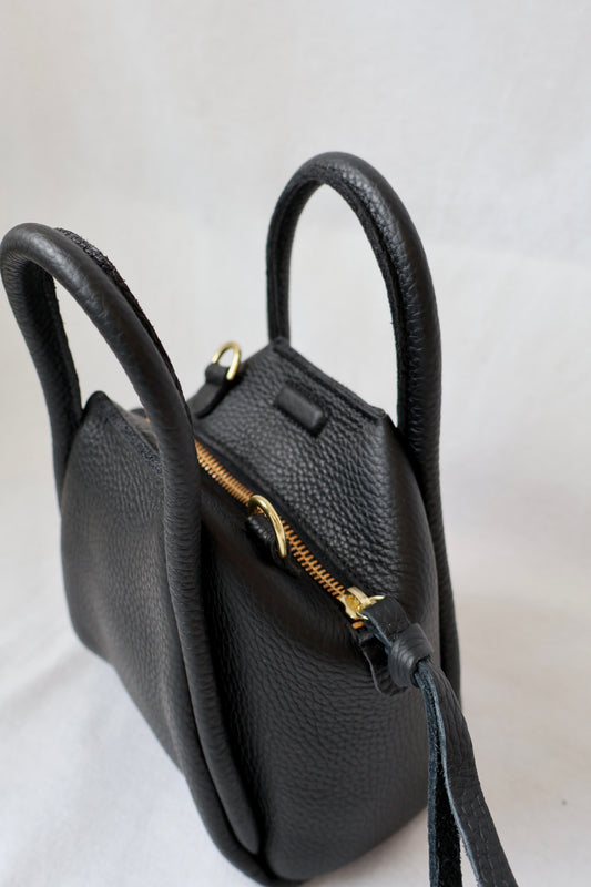Mini Taya Top Handle Crossbody | Black