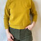 Laguna Cropped Sweatshirt | Citrine Yellow