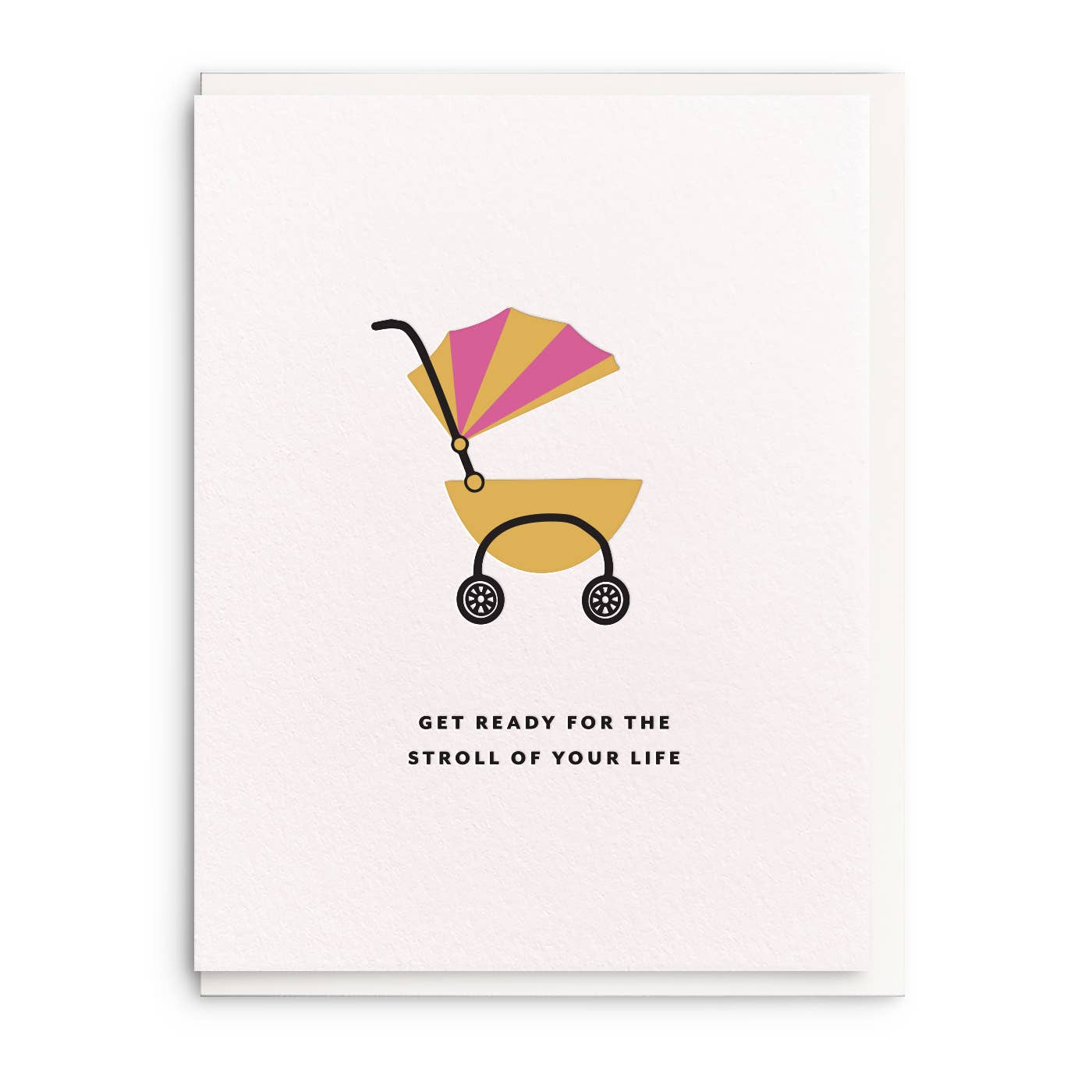 Stroll - Letterpress Baby Greeting Card