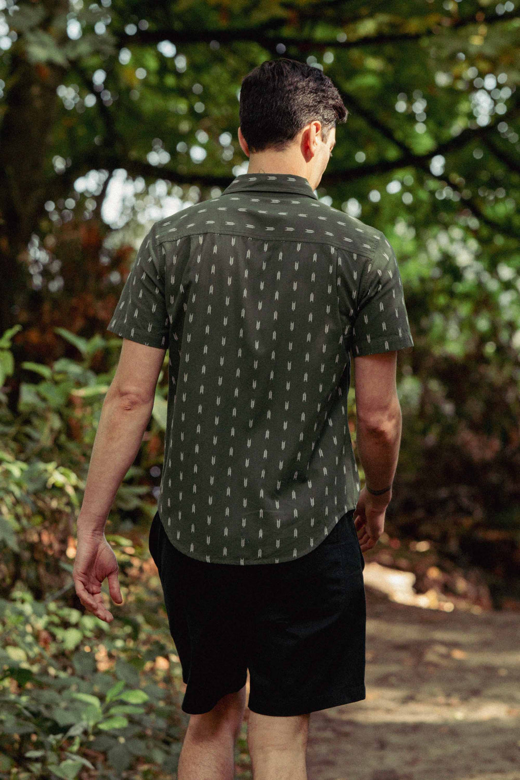 Harbor Slim Shirt / Thyme Arrows