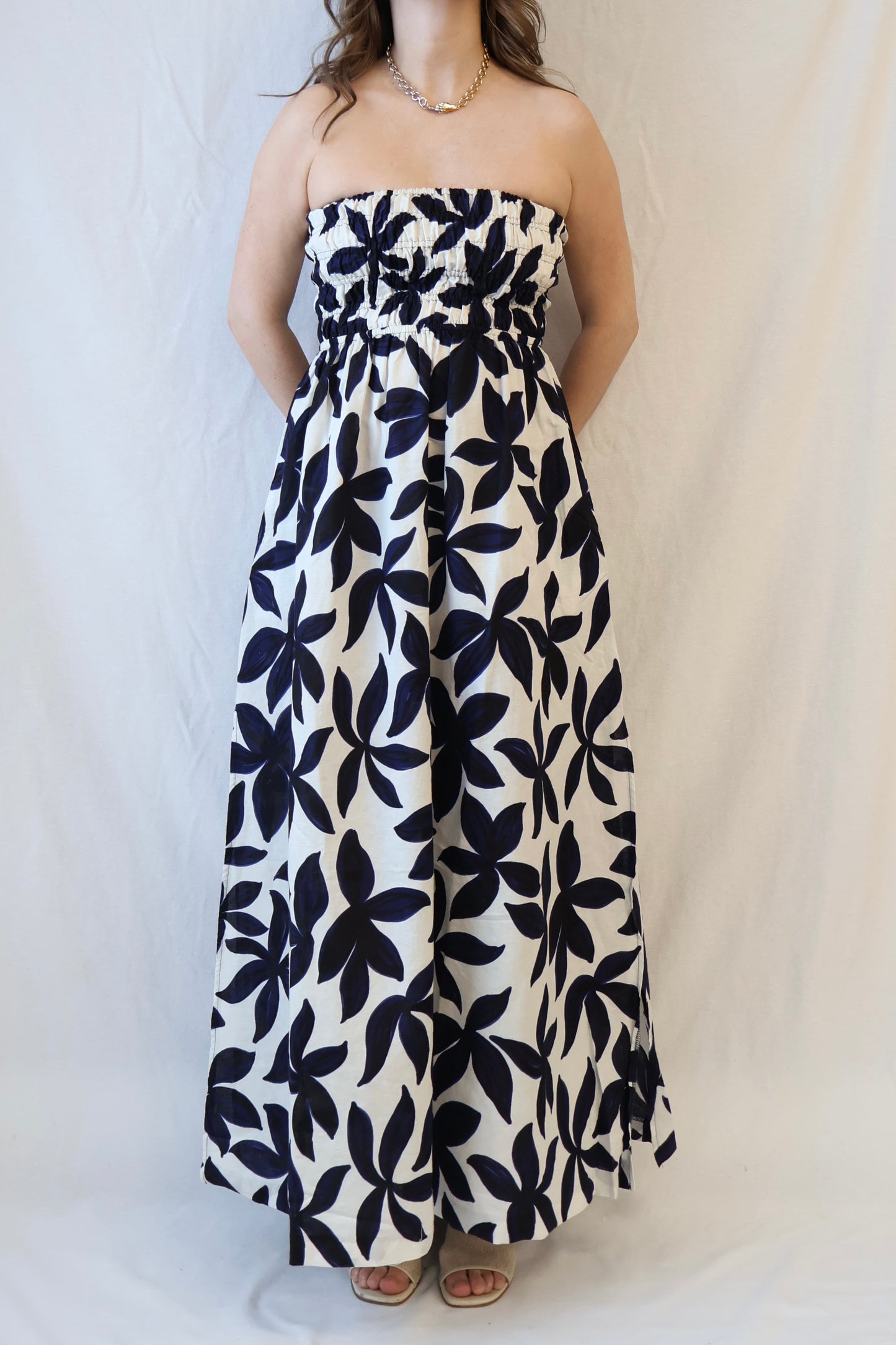 Odessa Maxi Dress | Navy Floral