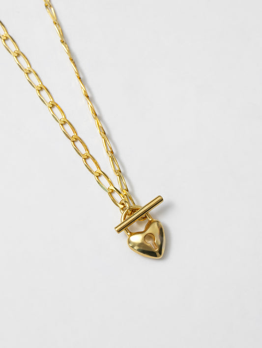 Heart Toggle Necklace | Gold