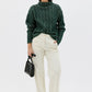 Zoya Two Tone Sweater | Dark Green