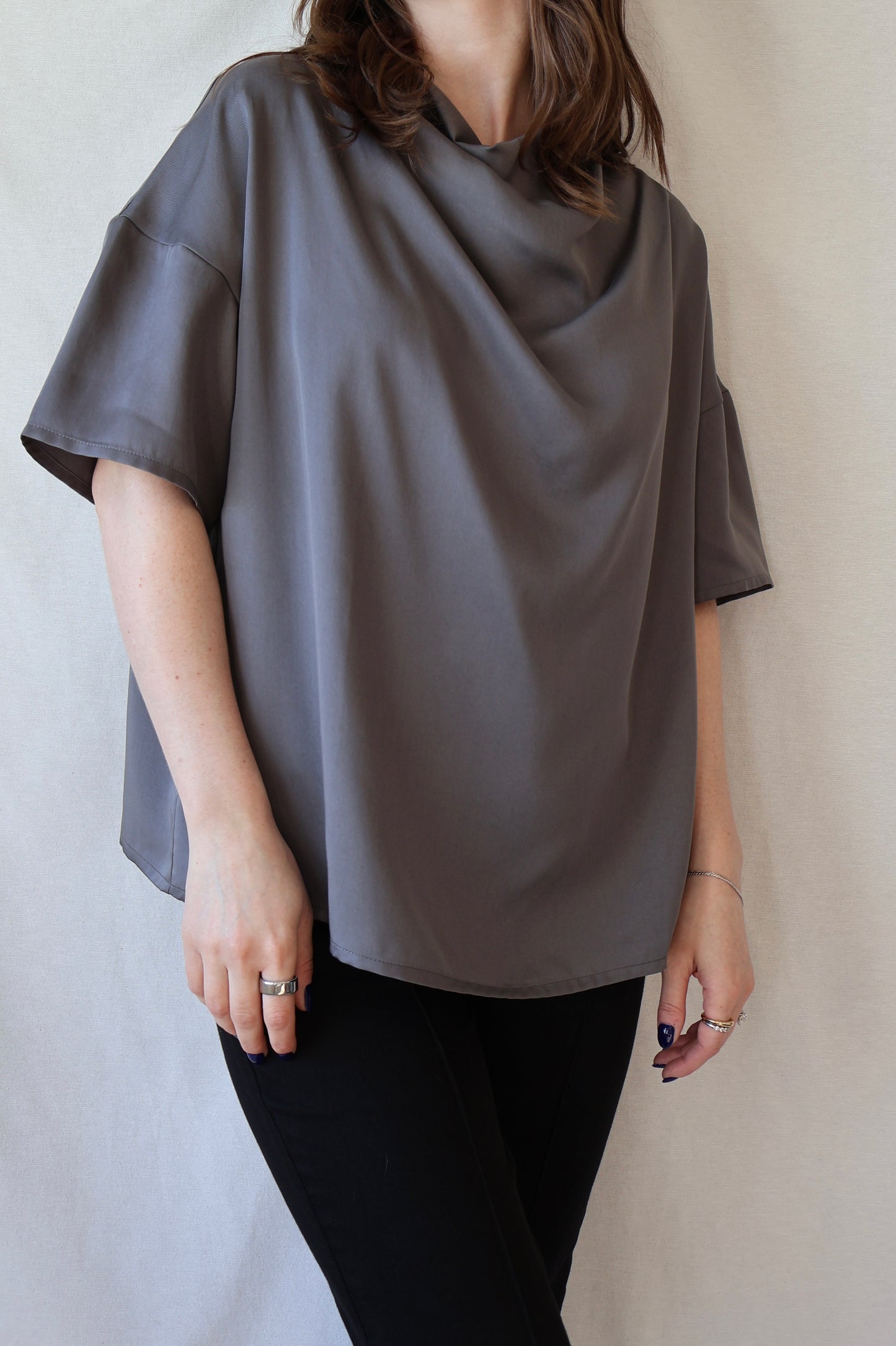 Amita Blouse | Slate Grey